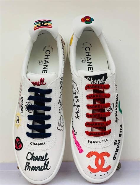 chanel x pharrell williams sneaker|Pharrell Williams Chanel shoes.